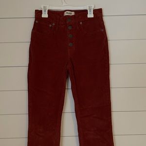 Madewell boot cute corduroy jeans